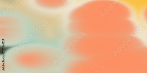 Soft Pastel Abstract Background with Blurred Orange and Blue Shapes