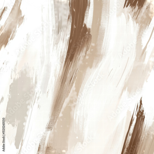 Boho Abstract Hand-drawn Brush Stroke in Neutral