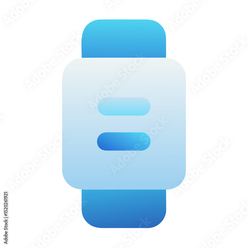 Stylized blue gradient travel wristband icon representing convenience and identification 