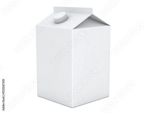 Blank milk carton