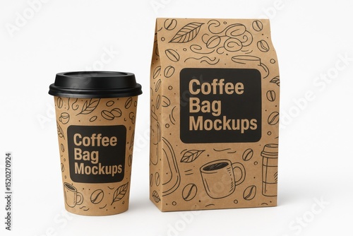black and white coffee cup