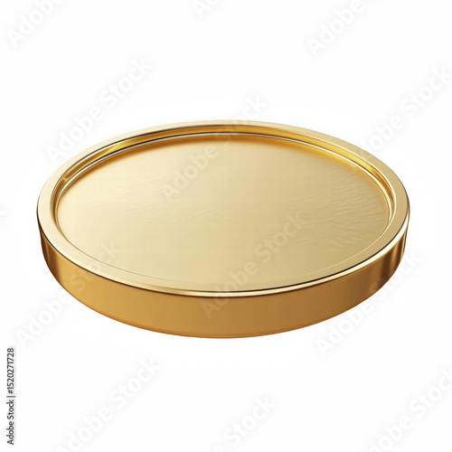 Financial Gold Coin Icon for Wealth Concept