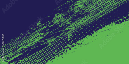 Dots halftone green and blue color pattern gradient grunge texture background. Dots pop art comics sport style modern blue modern.
