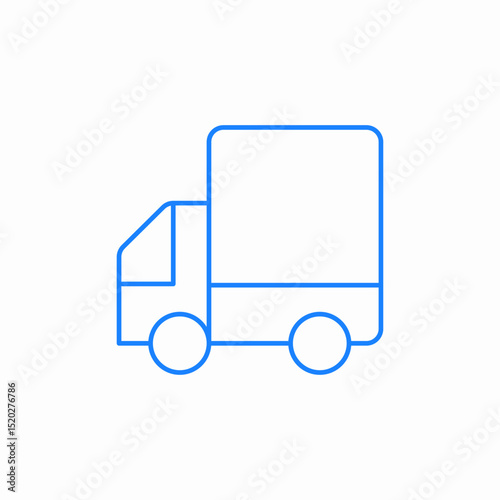 delivery truck transport icon sign vector