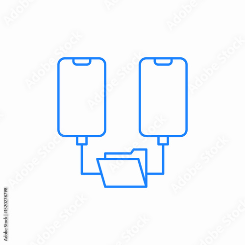 device file sharing icon sign vector