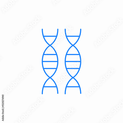 dna double helix icon sign vector