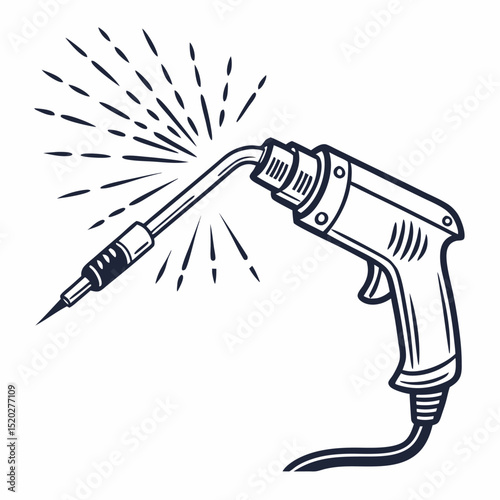 vector illustration of a welding icon
