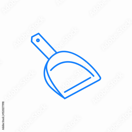 simple dust pan icon sign vector