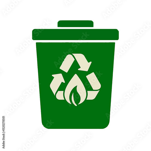 Vector icon shows global sustainability, emission free, wind power, renewable energy, green industry, net zero, recyclable products, sustainable housing, carbon neutrality, ecosystem