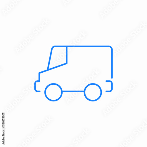 van icon transport icon sign vector