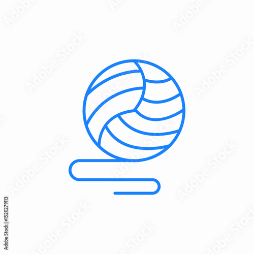 volleyball ball icon sign vector