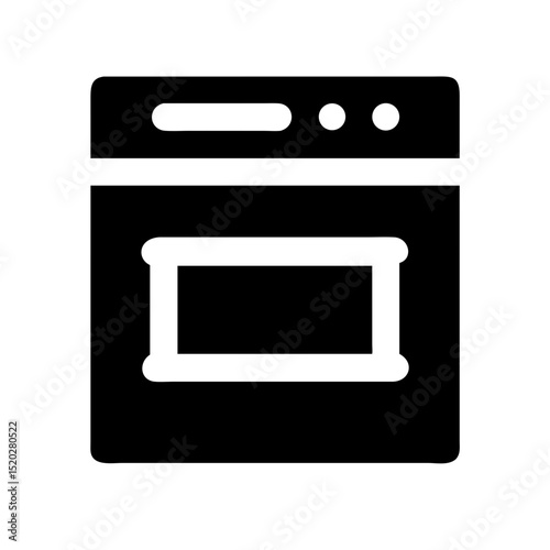 Baking Icon – Solid Oven Symbol:
Bold solid icon of an oven, perfect for food apps, bakery websites, kitchen equipment branding, and recipe platforms.
