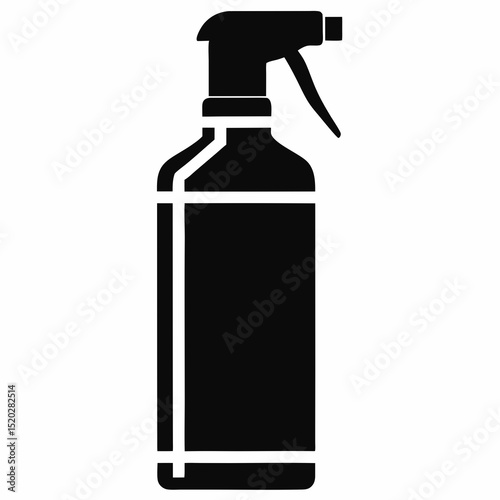 Spray bottle of water Vector icon illustration silhouette Graphics design image white background