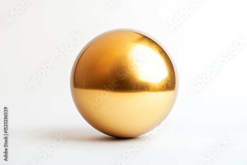 Polished golden sphere