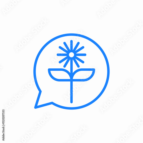 eco frindly message icon sign vector