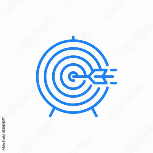 goal reached icon sign vector
