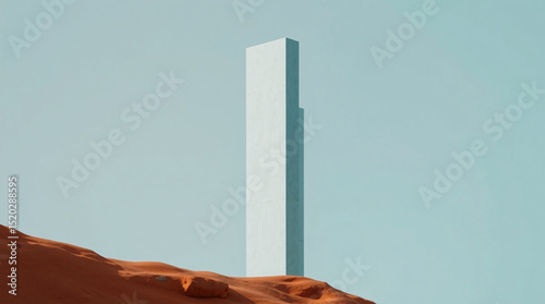 Minimalist design with soft shadow and smooth surface in pastel tones.