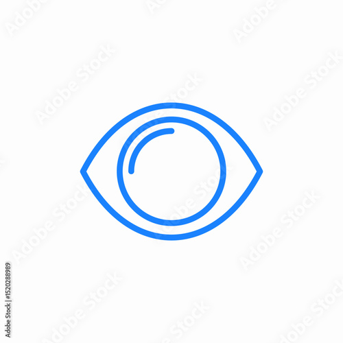 human eye icon sign vector