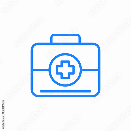 medical first aid kit icon sign vector
