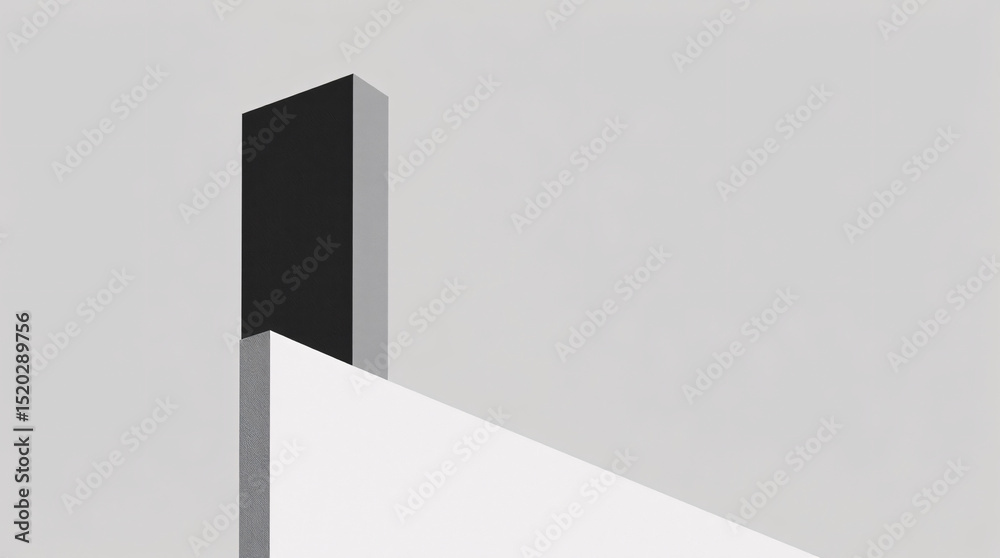 Abstract geometric structure with a gradient of black and white. Abstract geometric structure with a gradient of black and white.