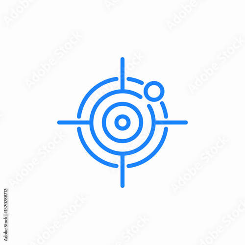 missing target icon sign vector