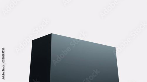 Abstract geometric structure with a gradient of black and white.