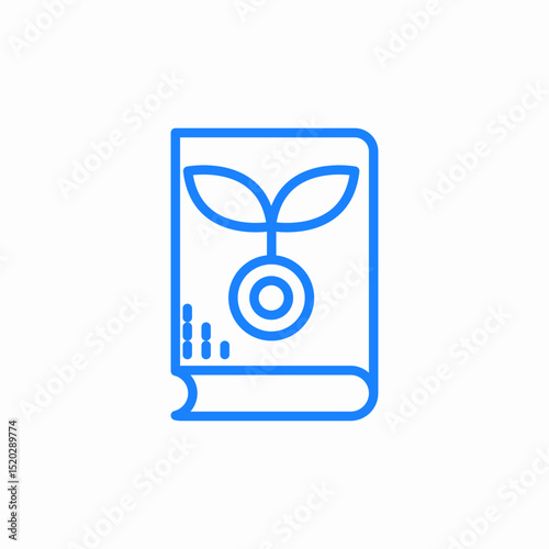 nature science book icon sign vector