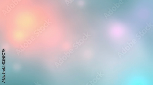 Abstract background with soft bokeh lights and pastel colors.