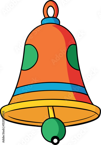 vector illustration of a bell
