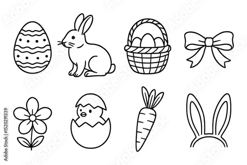 Valentine emojis silhouette icons set – romantic, love and affection symbols