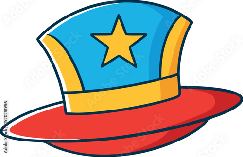 hat and star vector 
