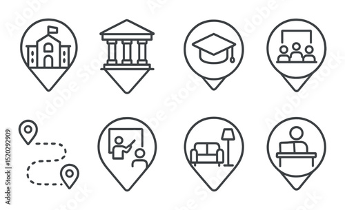Emergency services silhouette icons set – first aid, safety, and alert symbols
