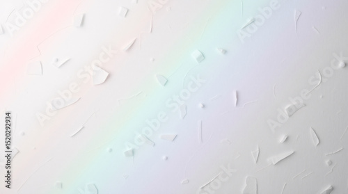 Diagonal light refraction creating a soft rainbow effect on a pastel background.
