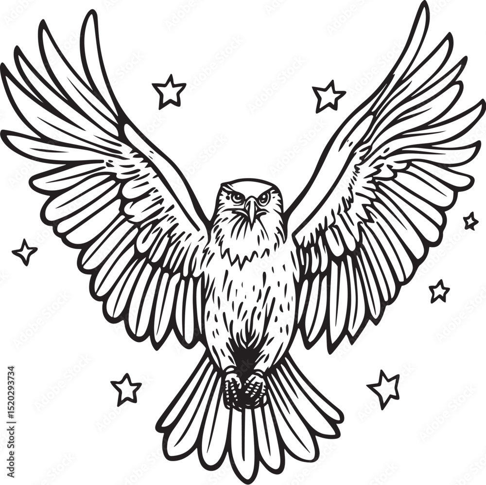 Obraz premium eagle vector illustration
