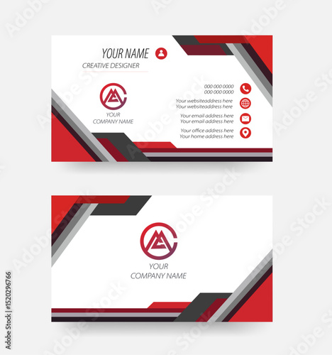 Corporate business card made for companies or personal use.	