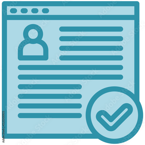 Full Access dual tone blue color, mini illustration icon. use for modern concept, print, UI, UX kit, web and app development. Vector related to account management, ecommerce, banking and finance.