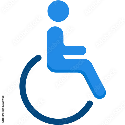 Blue Wheelchair Symbol Accessibility and Disability Representation