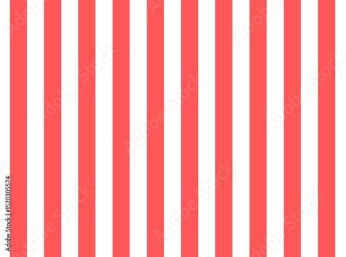 Bright red color and white color background with lines. traditional vertical striped background texture. 
