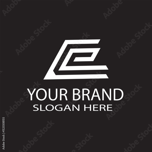 Modern CE Hexagon Logo Design with Gradient and Monochrome Variants – Clean Minimal Branding Template
