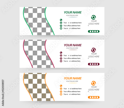 Corporate & Mordan Email signature design Template	