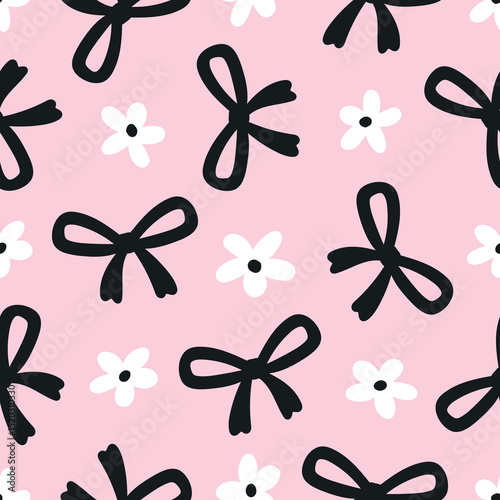 Bows Pattern Floral Bows Background