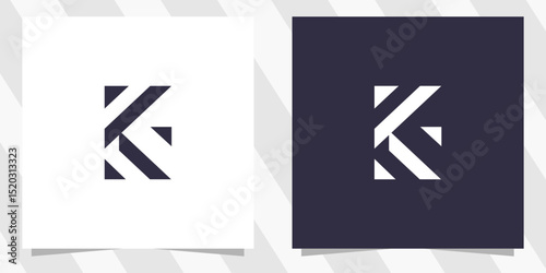 letter k logo design vector