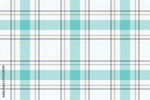 Seamless pastel teal and cream plaid pattern. Perfect for textile design, wallpaper, or website backgrounds.  Evokes a sense of freshness and tranquility ideal for springsummer projects.
