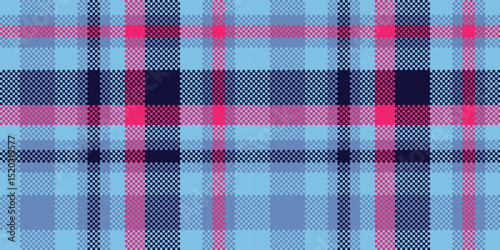 Classic tartan plaid pattern in cool blues and pinks. A timeless texture ideal for backgrounds, textiles, and design elements. Evokes comfort and tradition.