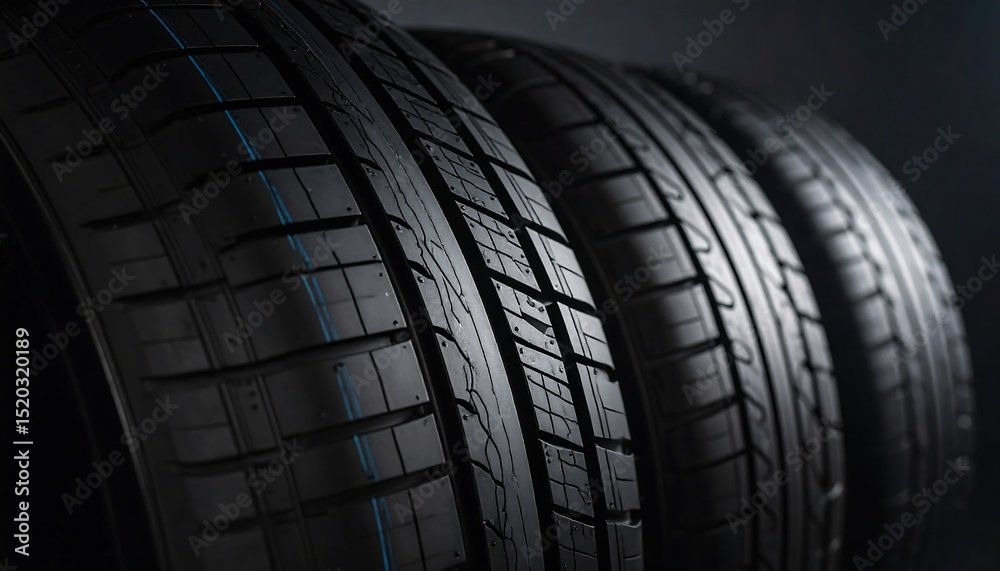 Fototapeta premium Close-up tire tread patterns