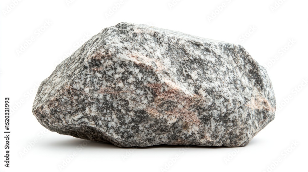 Gray stone isolated