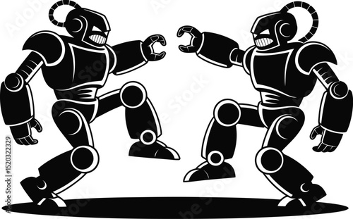 Silhouettes of diverse football and soccer players in action, perfect for sports vector illustrations
