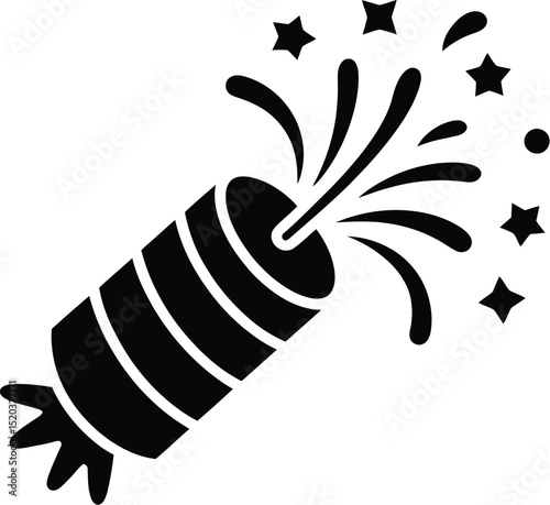 Black and white vector cartoon illustration of an eggplant and banana symbol design