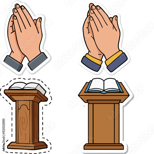 Church clip art set