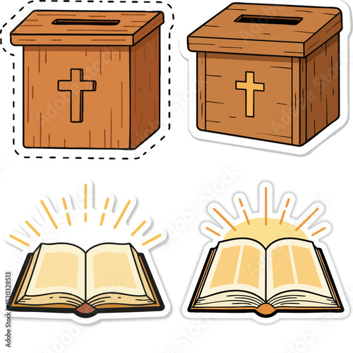 Church clip art set